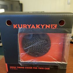 Harley Kuryakyn Black Mesh Timing Cover For Twin Cams