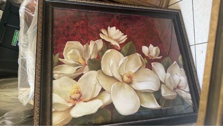 Home interiors cuadro de magnolias