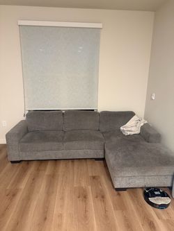 Gray L section couch