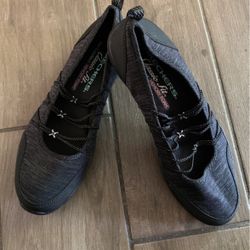 #skechers #shoes #memory Foam #black #ladies #size 6.5