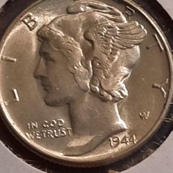 ☆1944~10C ~ Mercury dime Full band☆     Make an offer
