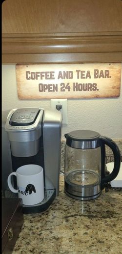 Coffee and Tea Bar Aluminum Sign