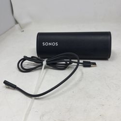 SONOS ROAM WIRELESS SPEAKER | S27 | SHADOW BLACK | With Cable Works Perfect Cond