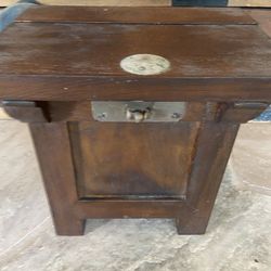 Antique Storage Chest Asian Rice or sesame seeds Bin RARE Wooden
