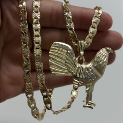 Cadena De Gallo Rooster Necklace 