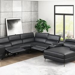 6pc Power Reclining Sectional