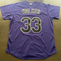 Larry Walker Nike Colorado Rockies Large Nike Baseball Jersey New Baseball HOF L