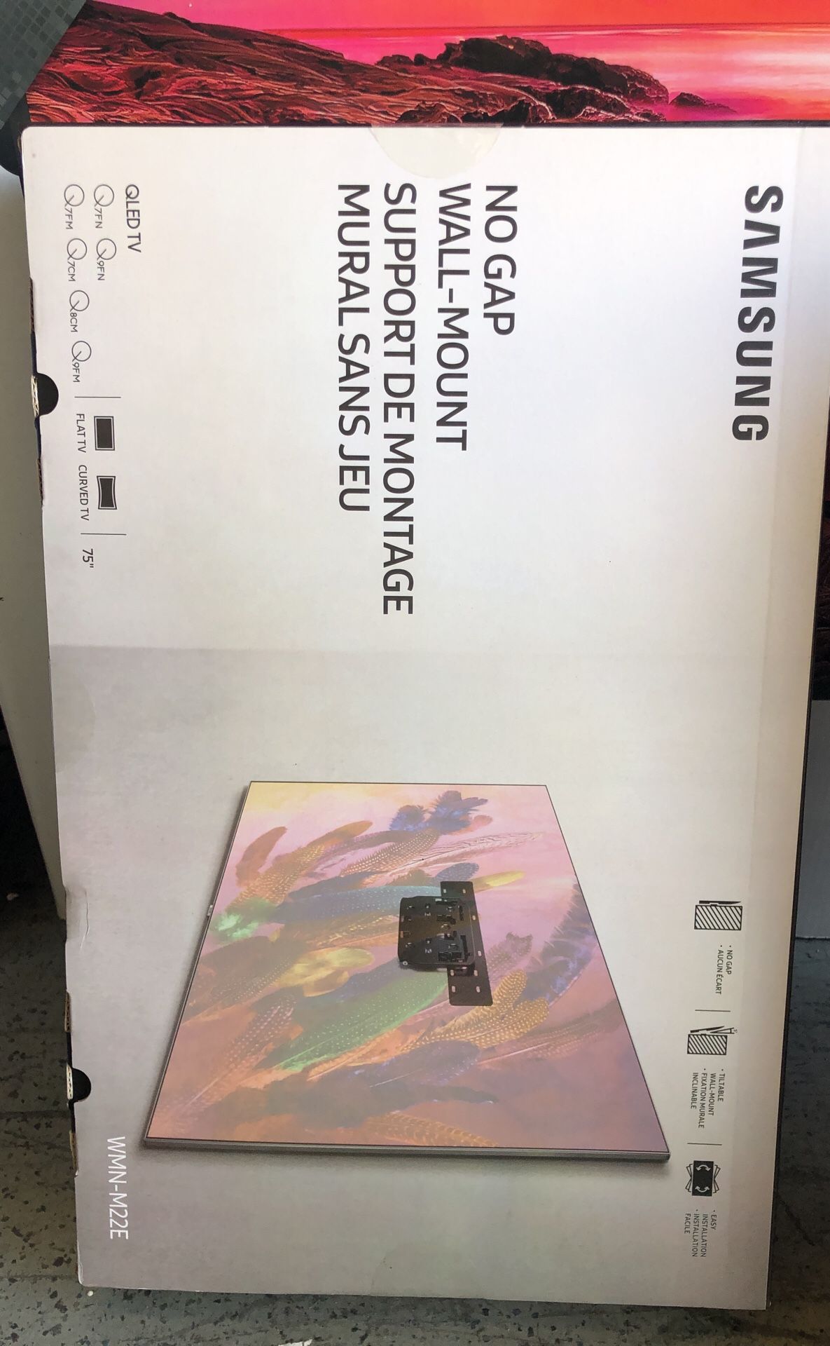 Brand new samsung tv qled No gap wall mount q9fn qn9fm q7fn q7fm q7cm q8cm flat curved 75” wmn-m22e