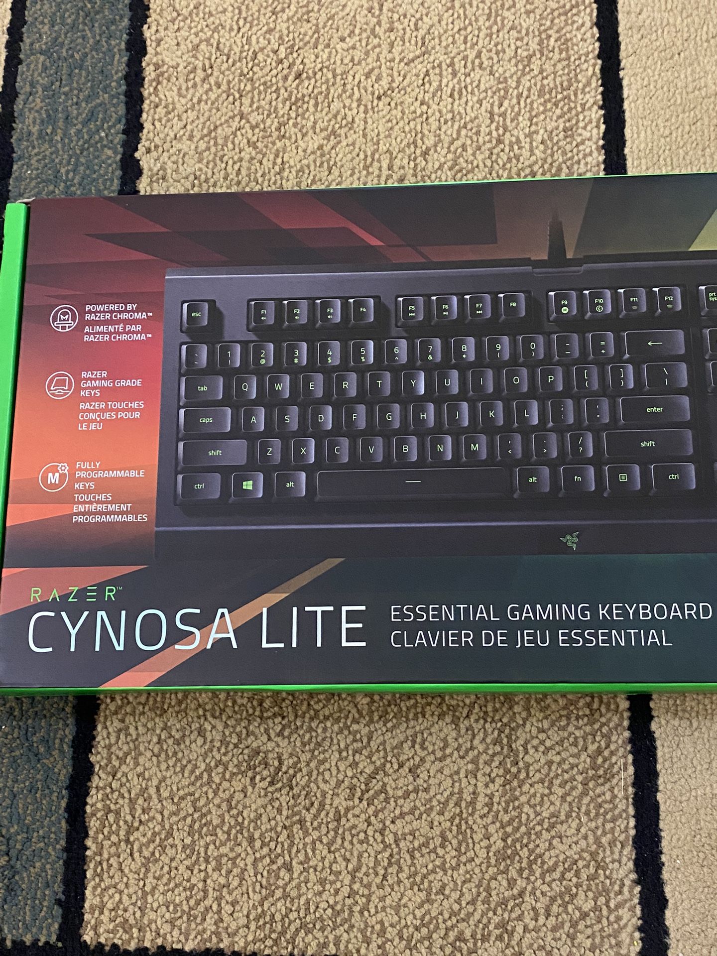 Razer Cynosa Lite Essential Gaming Keyboard Brand New
