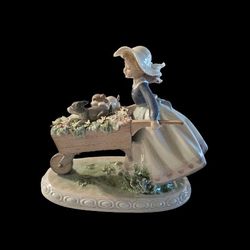 Lladro A La Carrera / A Barrow Of Fun Vintage Retired 