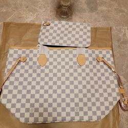  Neverful MM Tote Bag With Pouch 