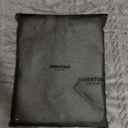 Essentials hoodie dark oat Size Large