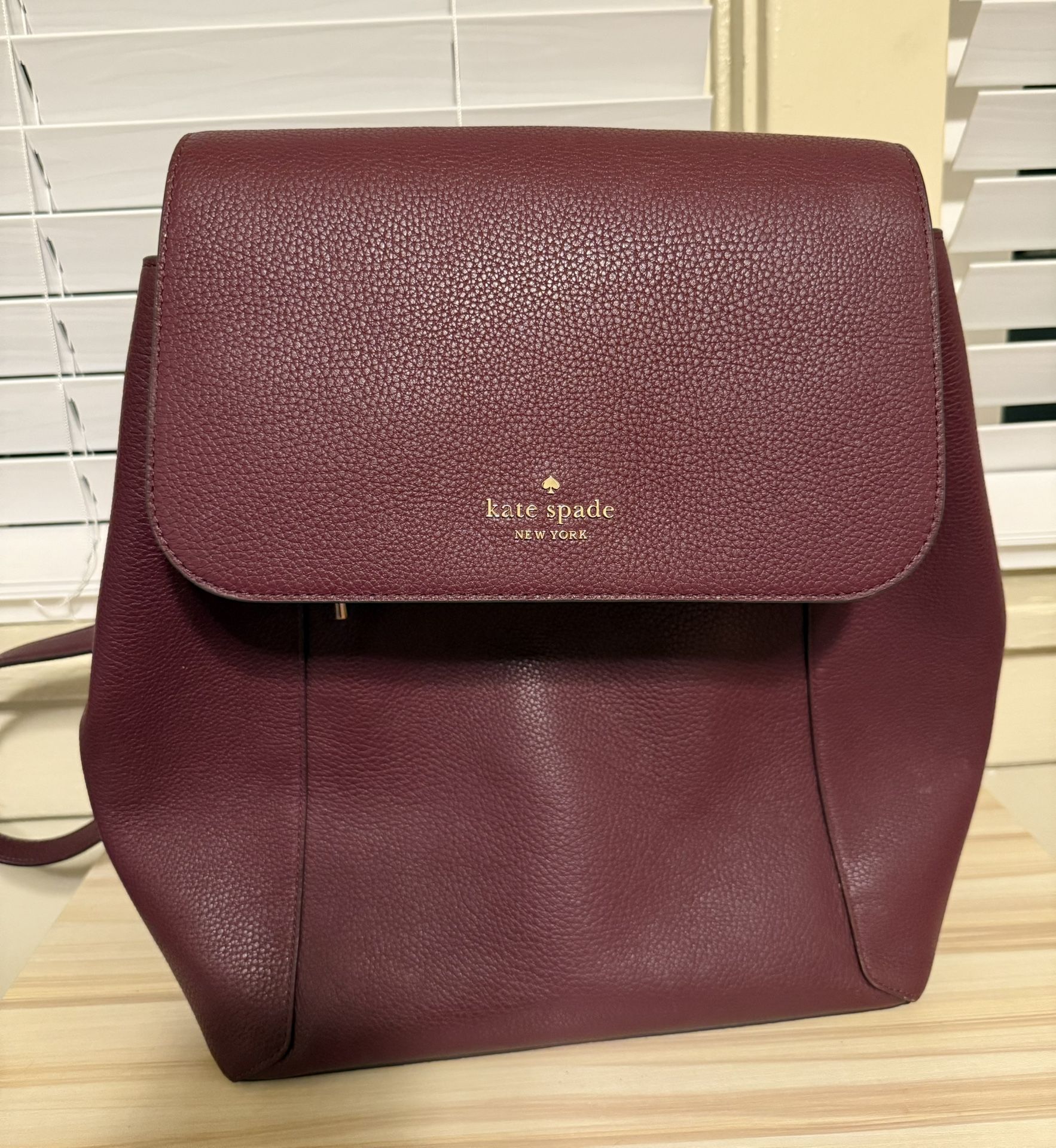 KATE SPADE Pre-Loved Gentle Wear Lena Leather Backpack 