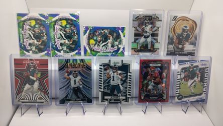 Jalen Hurts Football Cards (10 cards)