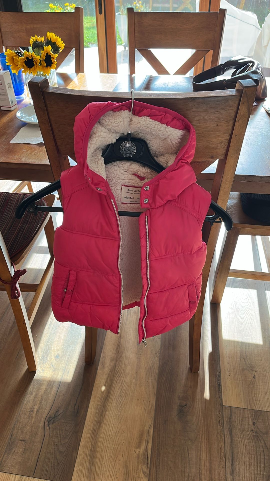 Zara Girls Youth Warm Puffer Vest Size 5/6