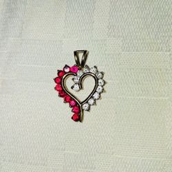 Silver Plated Heart Shaped Pendant 