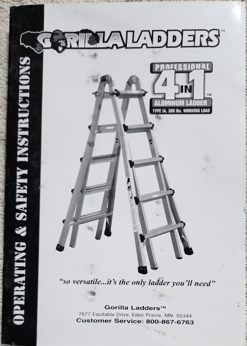 Gorilla Ladder Static Hinge Set For Scaffold Mode With Instructions for