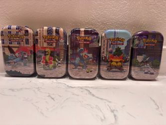 Pokemon tins complete set of 5