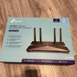 TP-Link AX1800 Dual-Band Wi-Fi 6 Router