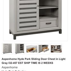 Aspenhome Hyde Park Sliding Door Chest 