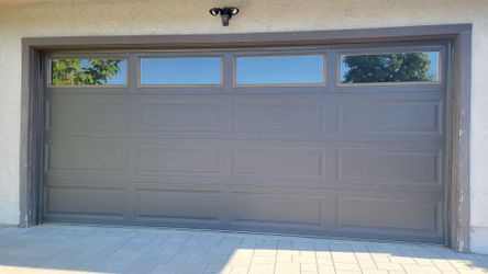 2 Car Garage Door With Windows (dual layer, insulated)