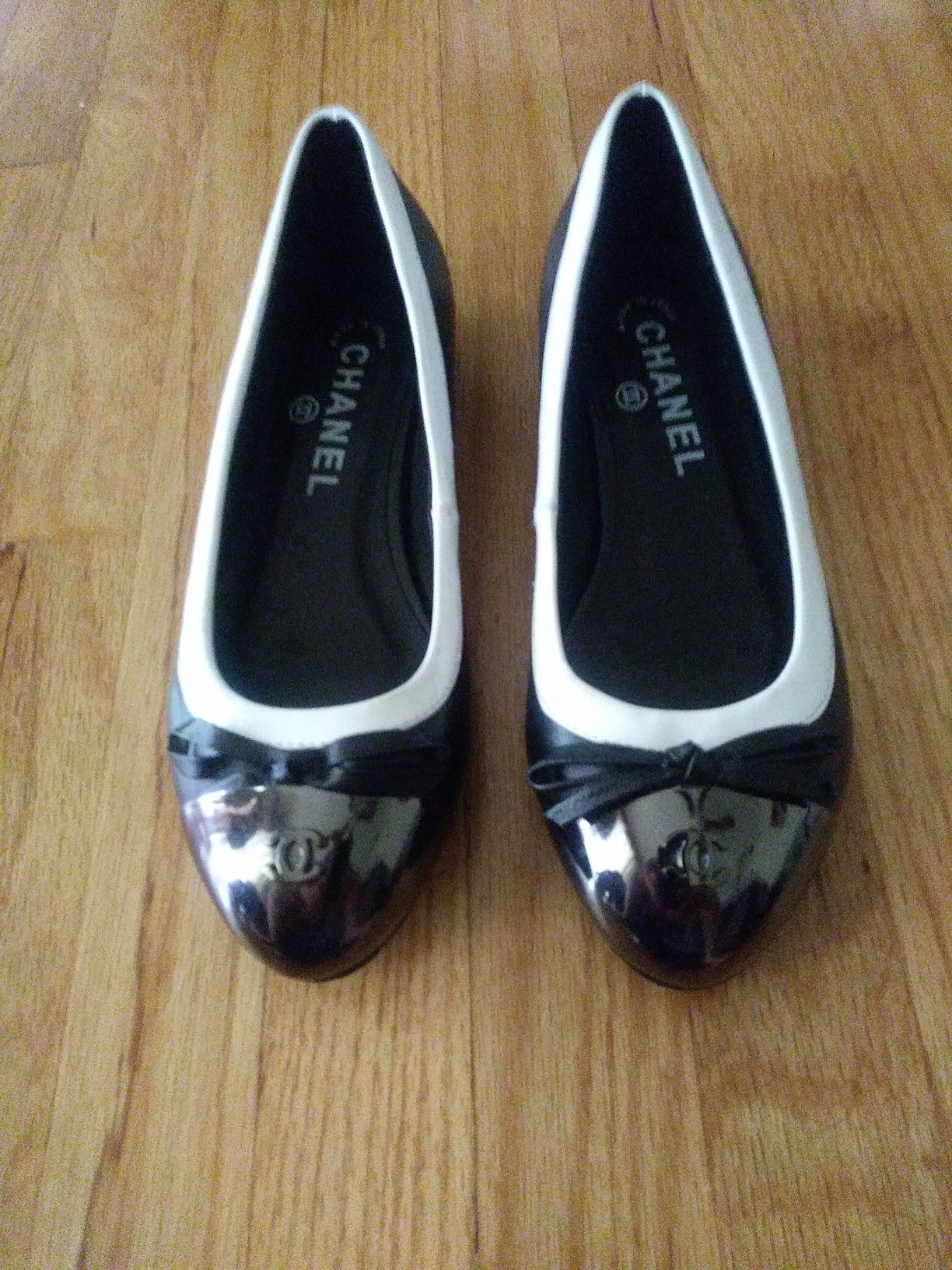 New Chanel ballerina slip ons