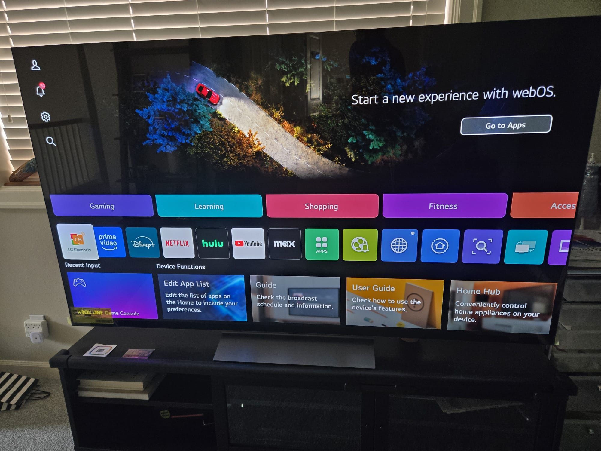 LG OLED 65” C3 with TV Stand – Like New – $1,100