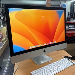 Apple iMac 27” Intel Core I5 3.4GHz 8 GB RAM 1 TB Fusion Drive Radeon Pro 570 4 GB Graphics 