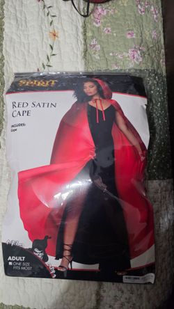Red satin cape