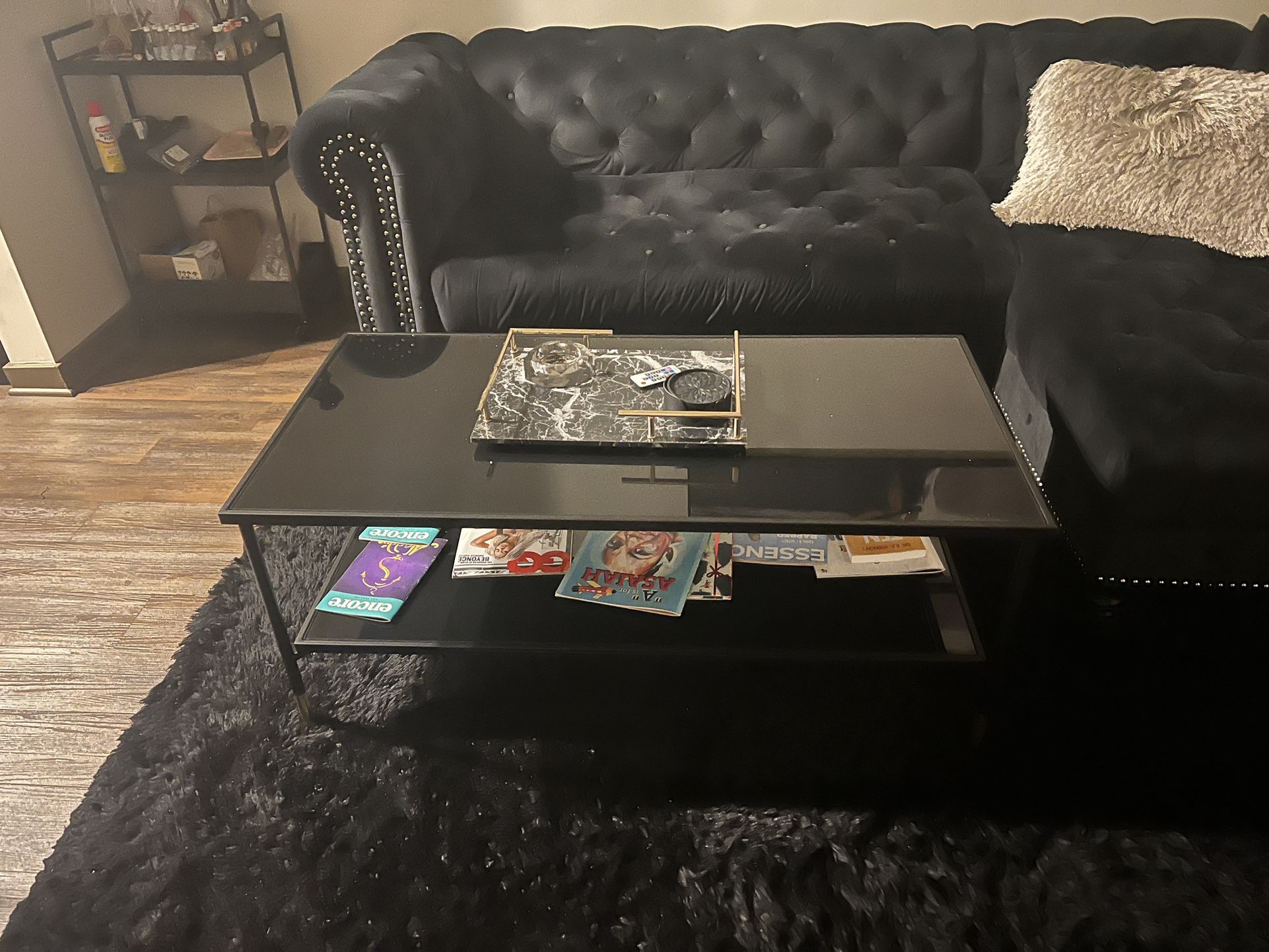 Black Glass Coffee Table