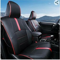 Xipoo Fit 2011 2022 Toyota 4Runner Seat Cover Pu Leather Car Seat