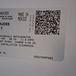 GE Refrigerator 