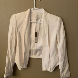 New Lauren Conrad short jacket. Off white. Lined. Never worn