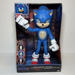 NEW Sonic The Hedgehog 3 Movie Ultimate Talking Articulated Action Figure Jakks 