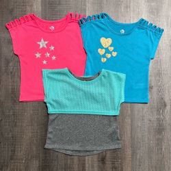 New Baby & Toddler Girls Size 12 Months Colorful 3 Active Tee Bundle