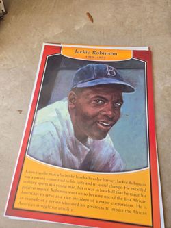 Vintage Jackie Robinson Poster