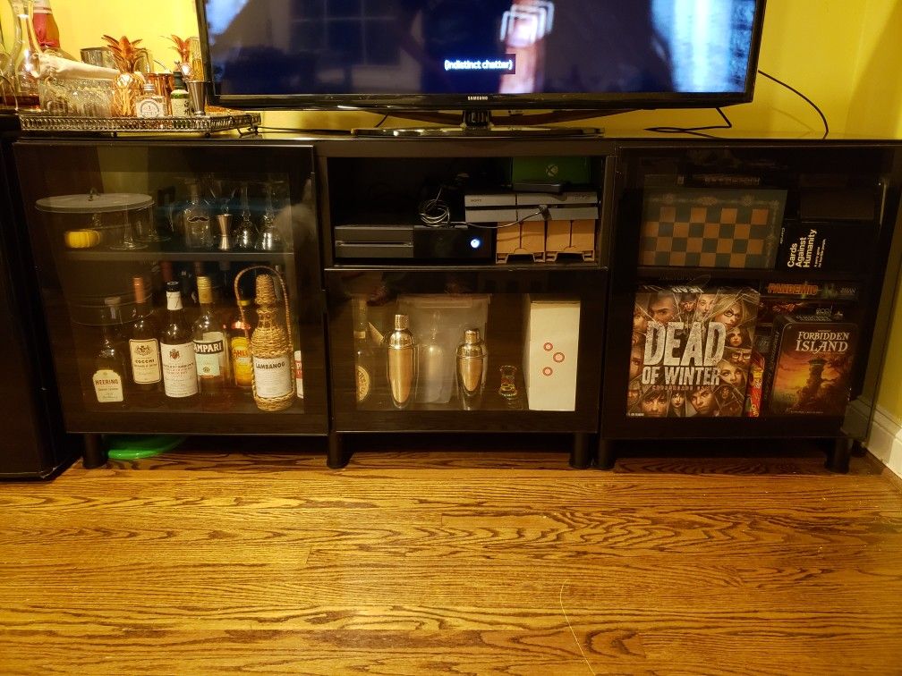 FREE Black, glass-top Media Center