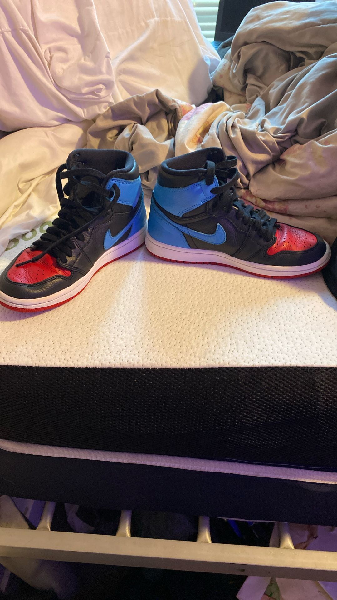 Air Jordan Blue Red Black And White