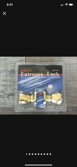 Solid Brass Keyed Entrance Lock Set - Made In USA