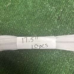 17.5in Gray Zipper - 10 Pieces