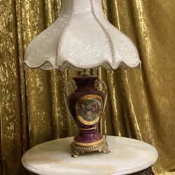 George And Martha Antique Lamp 