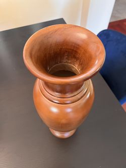 Solid Wood Vase