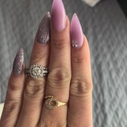 Diamond engagement Ring Size 3.75