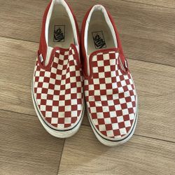 Size 11.5 Vans Red Checkered