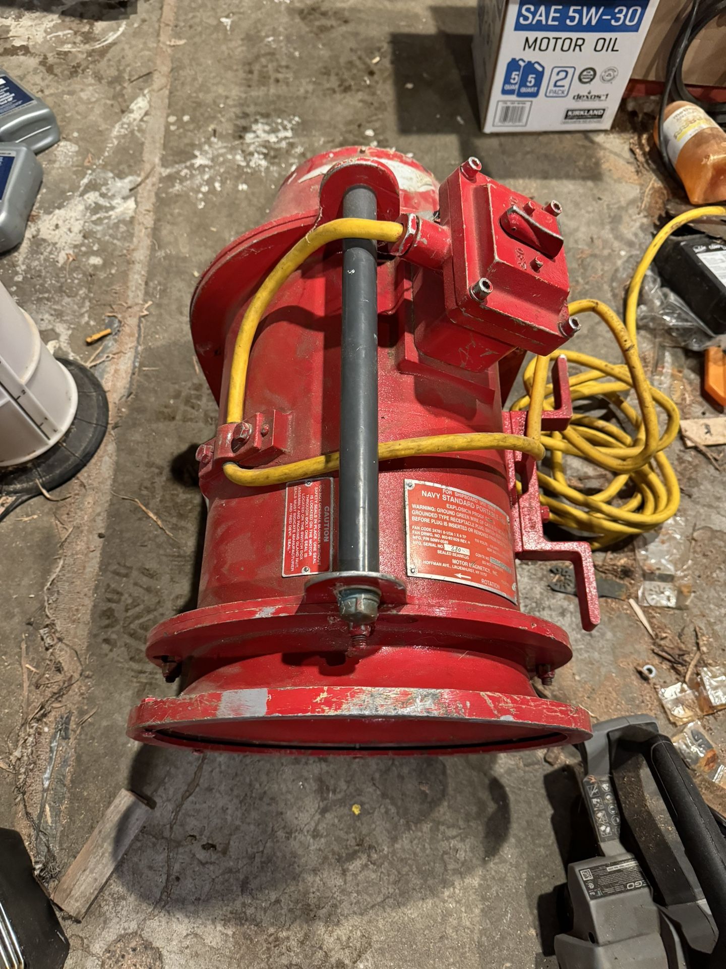 High Volume Fan US Navy Portable Red Devil