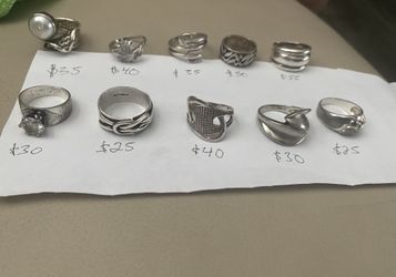 Woman Silver Rings