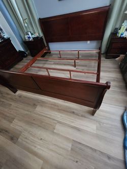 Kind side's bed and everything else.