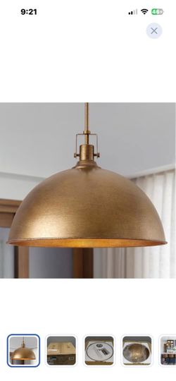 “New”(1) 18” gold Dome light”retail$89”