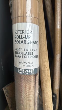 NEW Cordless Roll Up Solar Shade MAKE AN OFFER