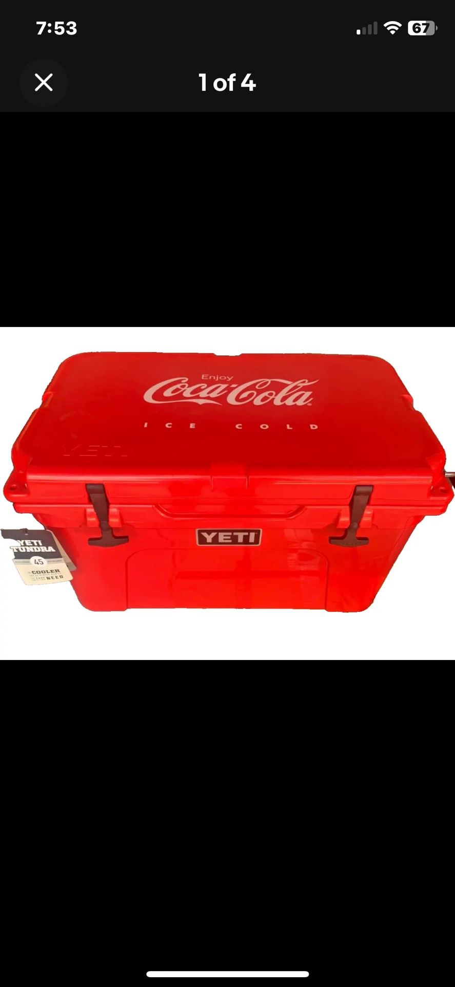 Yeti 45 Classic Coca Cola Cooler